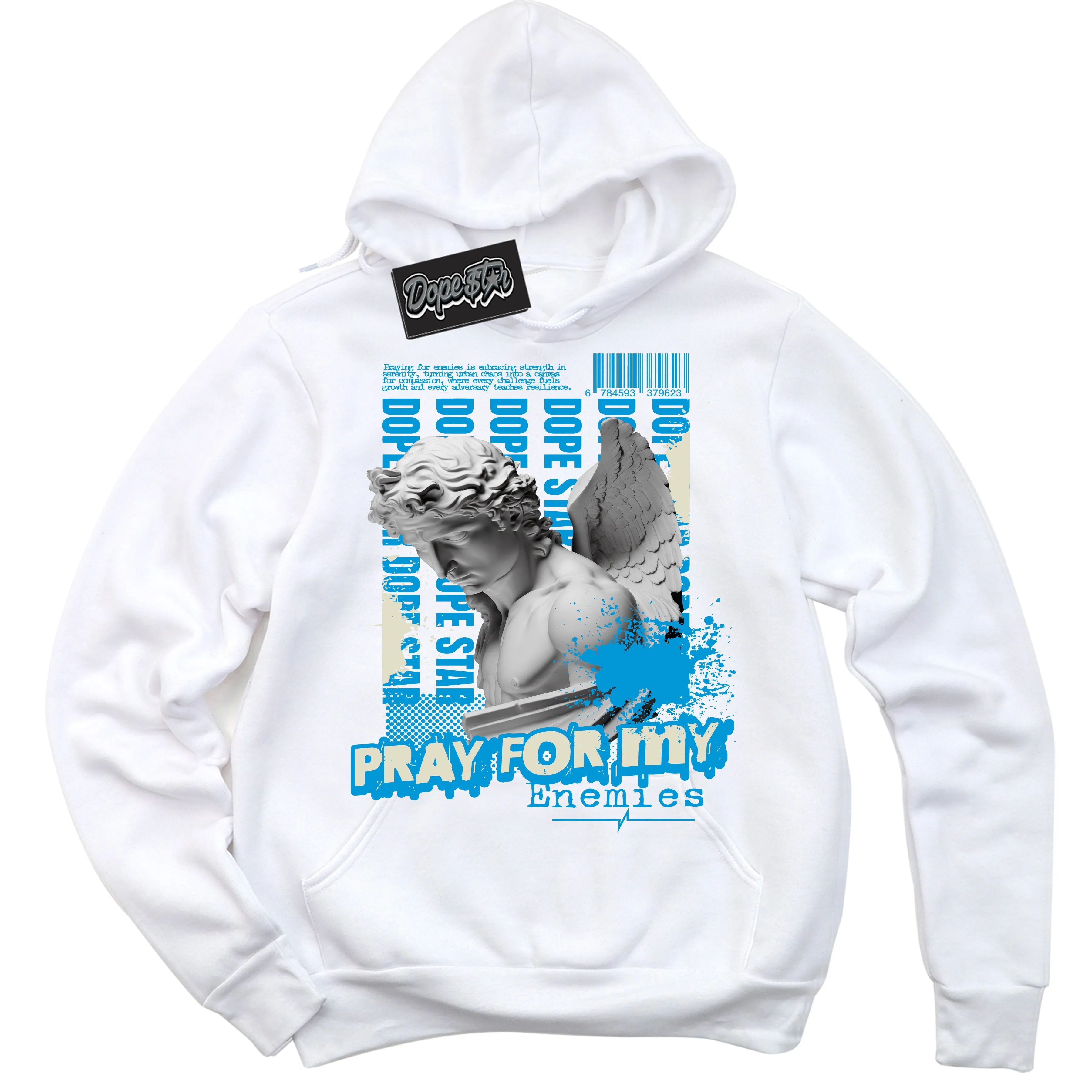 Next Nature Light Khaki Star Blue Dunk Sneaker Hoodie Pray Enemies Graphic