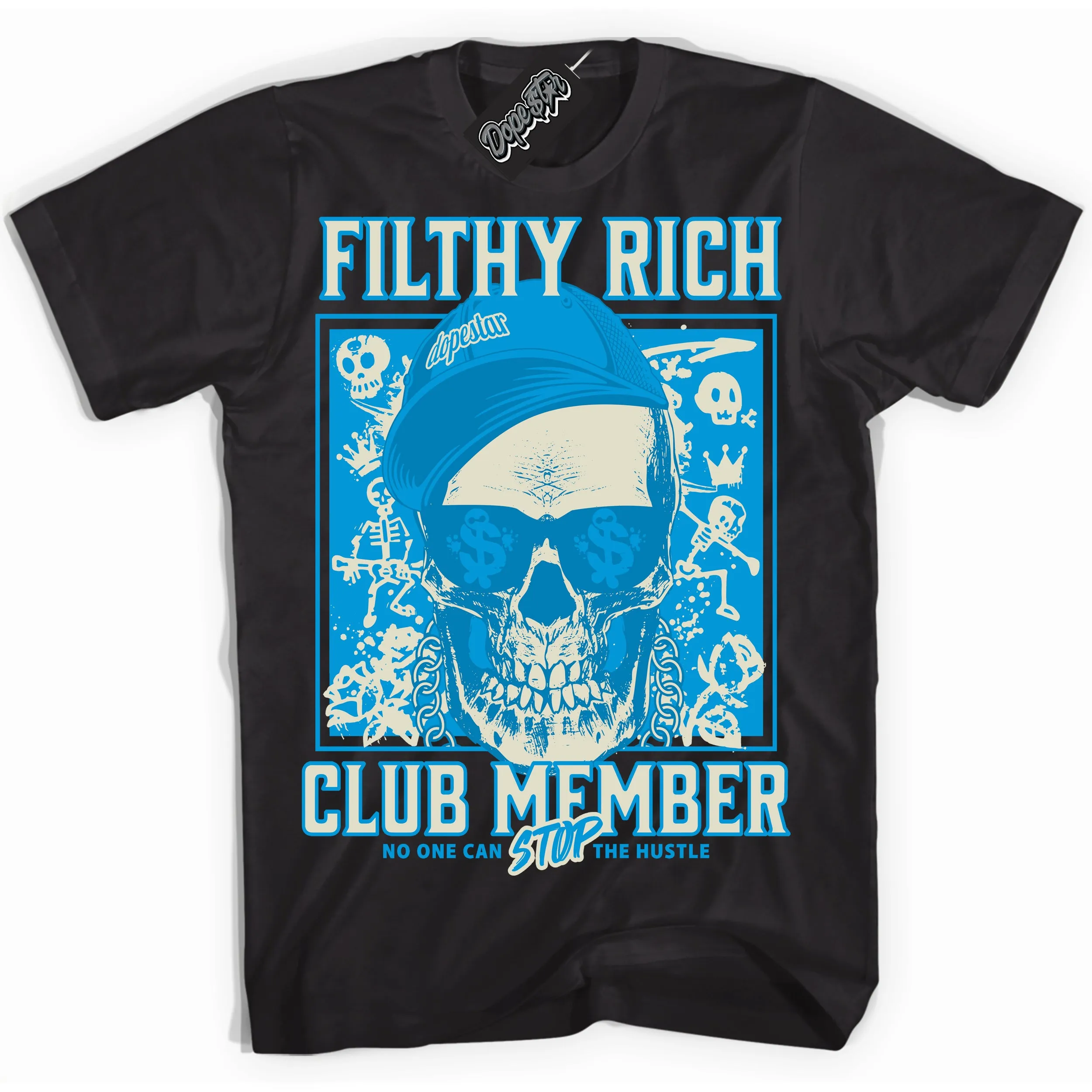 Next Nature Light Khaki Star Blue Dunk Sneaker Shirt Filthy Rich Graphic