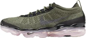 Nike Air Vapormax 2023 Flyknit Men's Shoes (DV1678-200, Medium Olive/Pink Oxford/Black/Black) Size 8.5