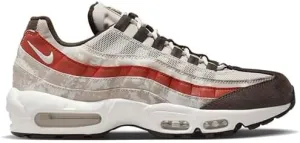 NIKE Men's Sneaker, Light Bone Summit White Khaki Dune Red, 8