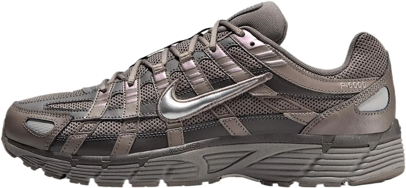 Nike P-6000 Men's Shoes (CD6404-202, Cave Stone/Medium Ash/Flat Pewter/Metallic Silver)