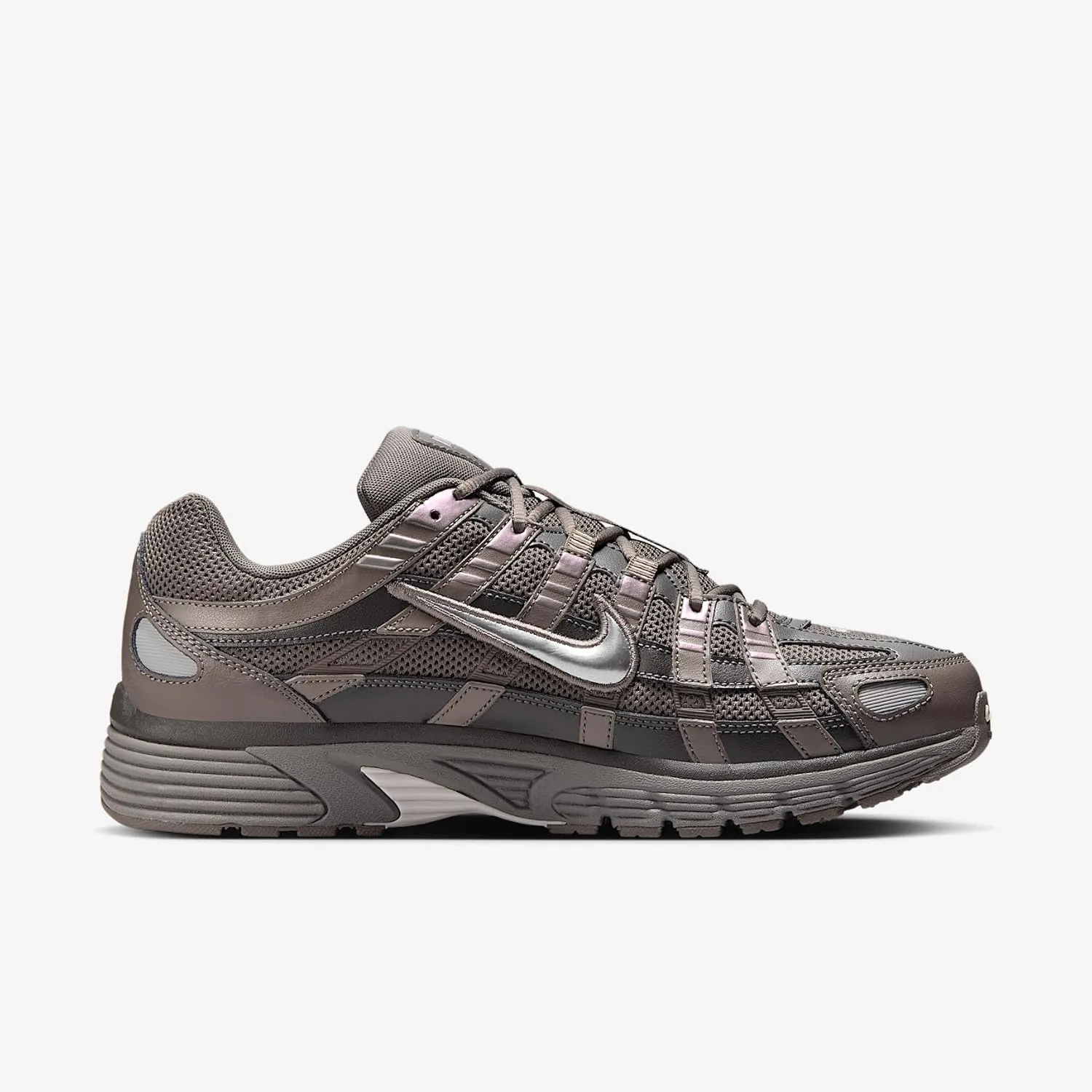 Nike P-6000 Men's Shoes (CD6404-202, Cave Stone/Medium Ash/Flat Pewter/Metallic Silver)