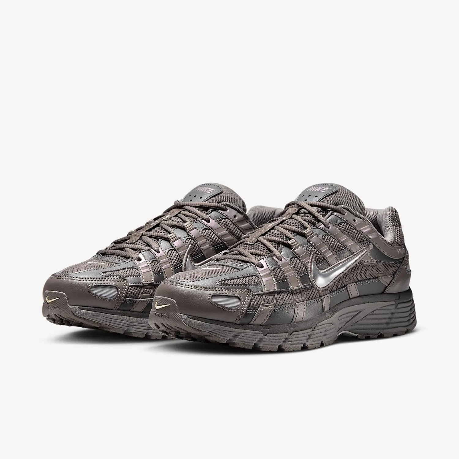 Nike P-6000 Men's Shoes (CD6404-202, Cave Stone/Medium Ash/Flat Pewter/Metallic Silver)