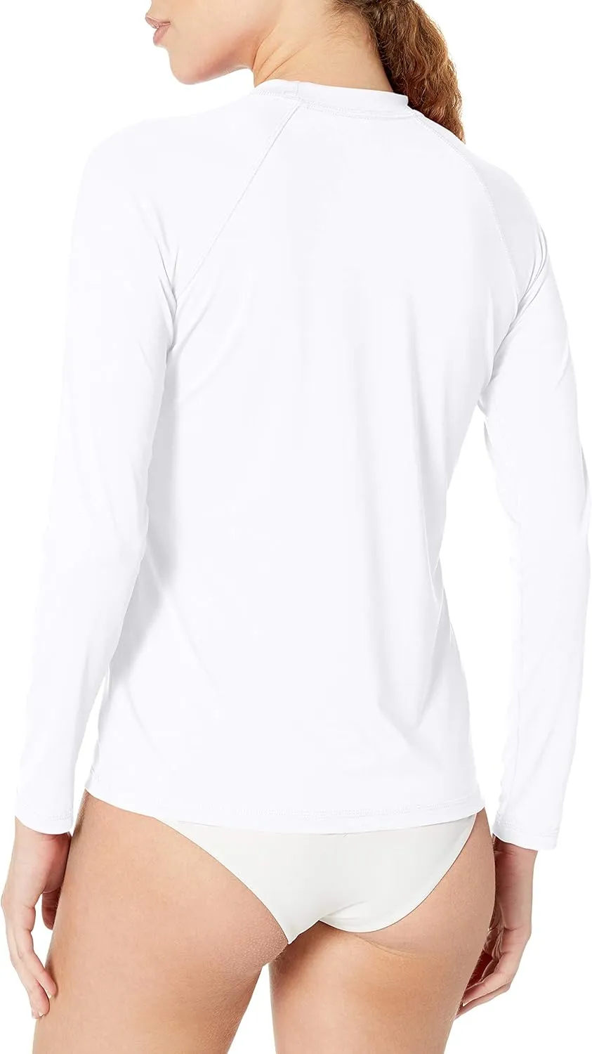 Nike Women's Standard UPF 40  Long Sleeve Rashguard Swim Tee