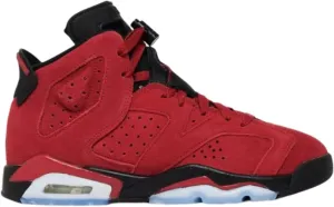 NIKE Youth Air Jordan 6 Retro GS 384665 600 Toro Bravo Varsity Red/Black - Size 5y