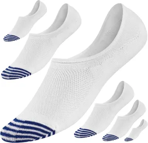 No Show Socks for Men 6 Pack,Non Slip Cotton Low Cut Short Socks for Sneaker Loafer Running