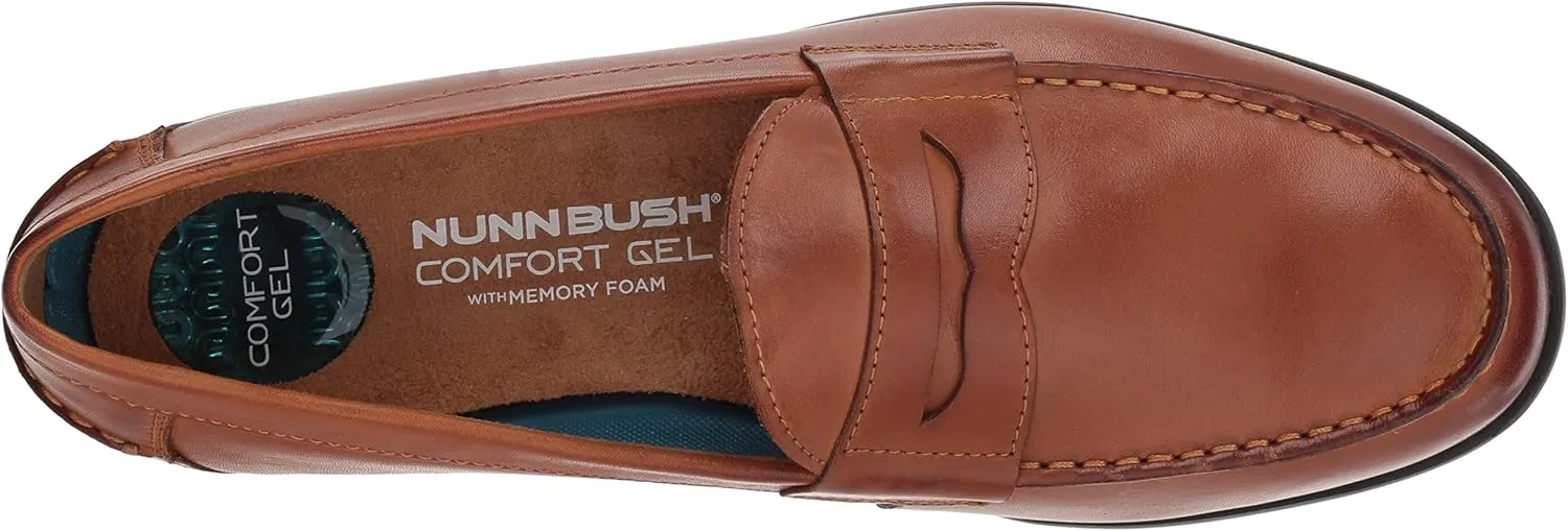 Nunn Bush Men's Drexel Moc Toe Penny Loafer with KORE Walking Comfort Technology