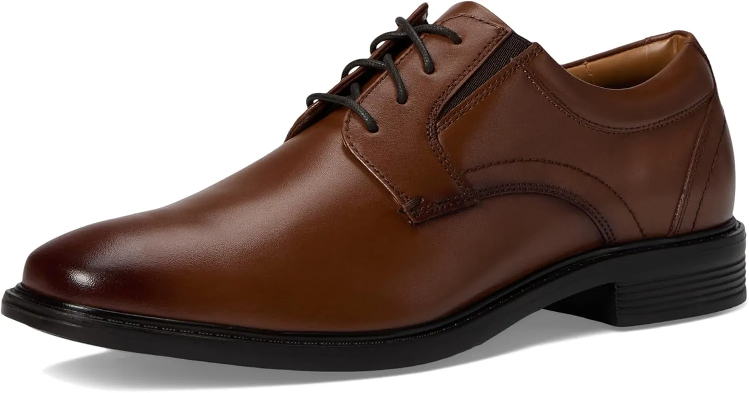 Nunn Bush Men's Stark Plain Toe Oxford Leather Business Formal Derby Dress Casual Lace-up
