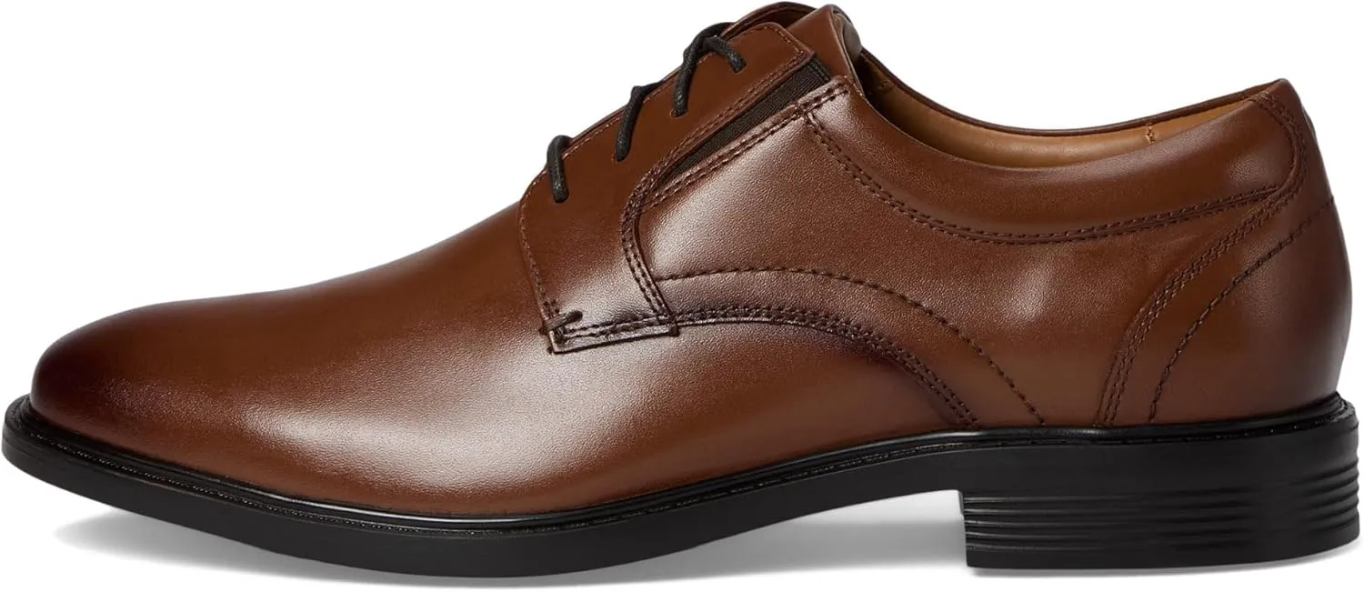 Nunn Bush Men's Stark Plain Toe Oxford Leather Business Formal Derby Dress Casual Lace-up