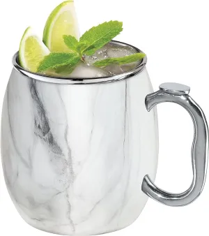 OGGI MOSCOW MULE MUG WHITE MARBLE
