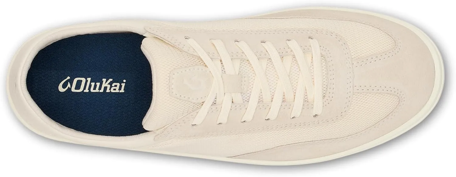 OLUKAI Punini Men's Everyday Sneaker, Classic Lace-Up Design & Countoured Footbed, Comfort Fit & Wet Grip Rubber Soles, Durable & Supportive