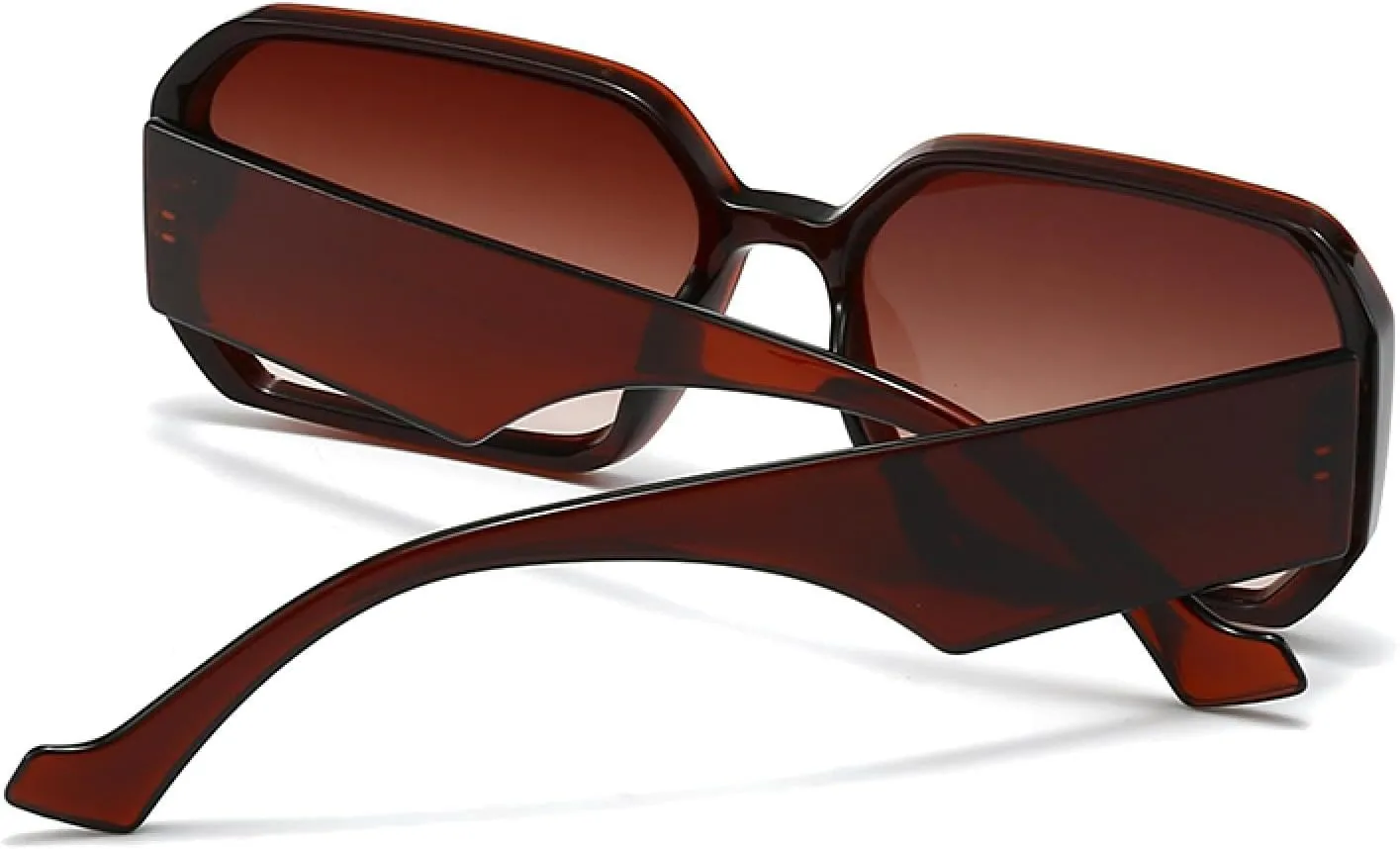 One-piece Flat-top Retro Sunglasses for Women