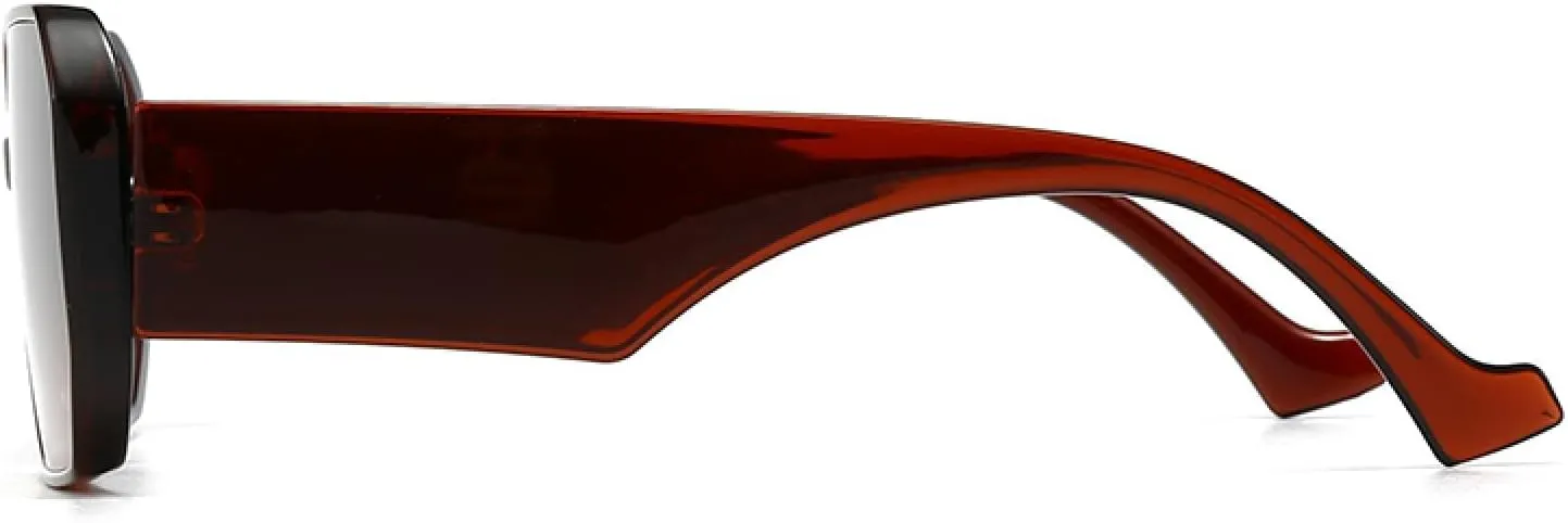One-piece Flat-top Retro Sunglasses for Women