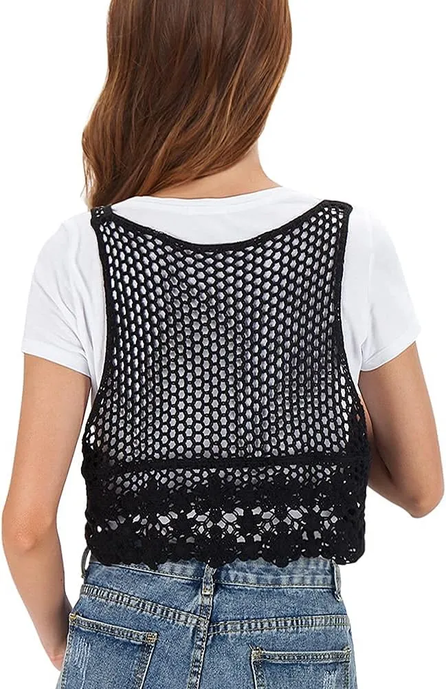 Open Front Knit Sheer Cardigans Summer Boho Lightweight Shrugs