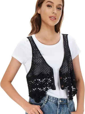 Open Front Knit Sheer Cardigans Summer Boho Lightweight Shrugs