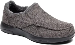 OrthoComfoot Mens Orthopedic Slippers Shoes with Arch Support: Plantar Fasciitis House Slip On Loafers, Comfortable Moccasin Mule Clogs for Indoor Outdoor