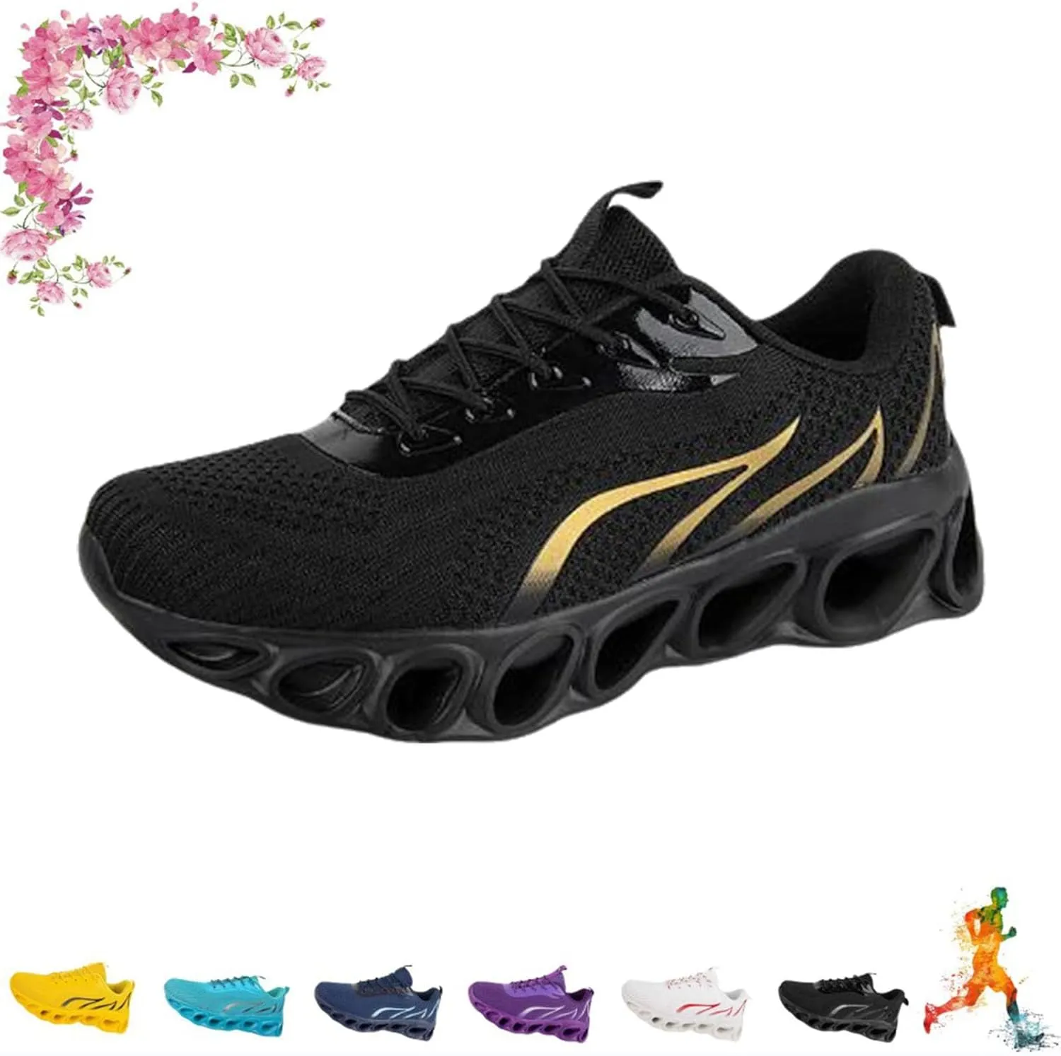 Orthopedic Shoes for Women, Large Size Softfeel Shoes for Neuropathy Womens, Rsoftsfeel Womens Relieve Foot Pain Perfect Walking Shoes