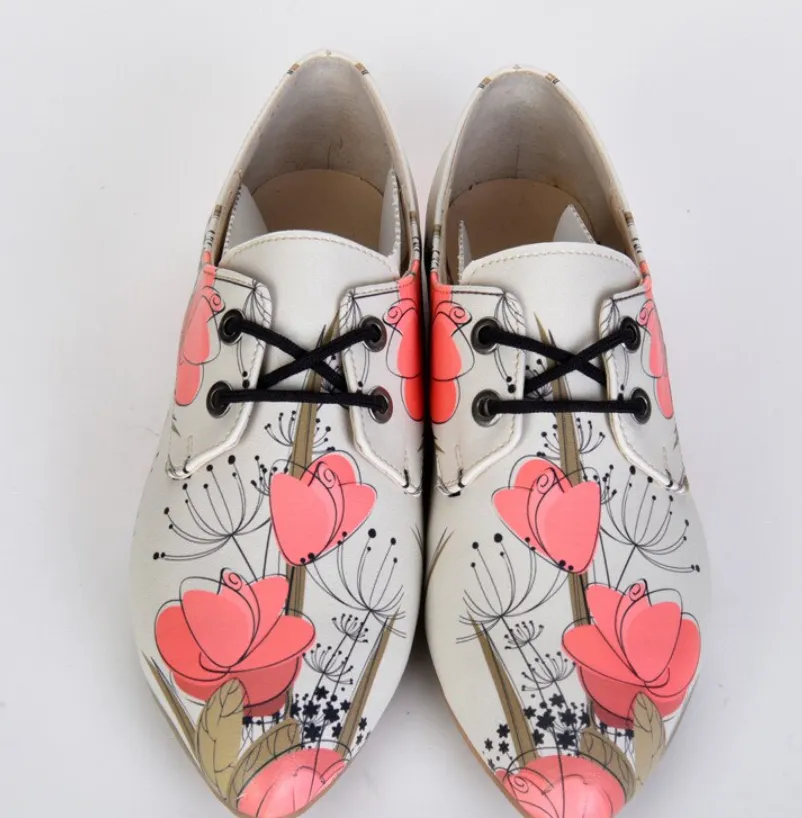 Oxford Cats Pattern Daily Print Women Leather - Many Styles & Colours - Summer Breathable Flats Shoes Mesh New Season 2021 Fashion Lace-up.