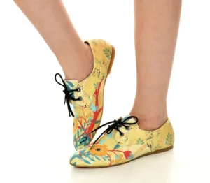 Oxford Cats Pattern Daily Print Women Leather - Many Styles & Colours - Summer Breathable Flats Shoes Mesh New Season 2021 Fashion Lace-up.