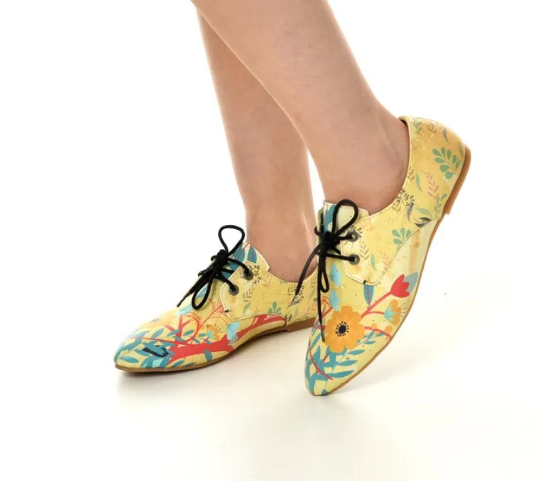 Oxford Cats Pattern Daily Print Women Leather - Many Styles & Colours - Summer Breathable Flats Shoes Mesh New Season 2021 Fashion Lace-up.
