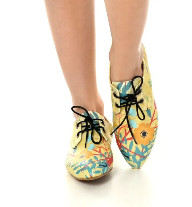 Oxford Cats Pattern Daily Print Women Leather - Many Styles & Colours - Summer Breathable Flats Shoes Mesh New Season 2021 Fashion Lace-up.