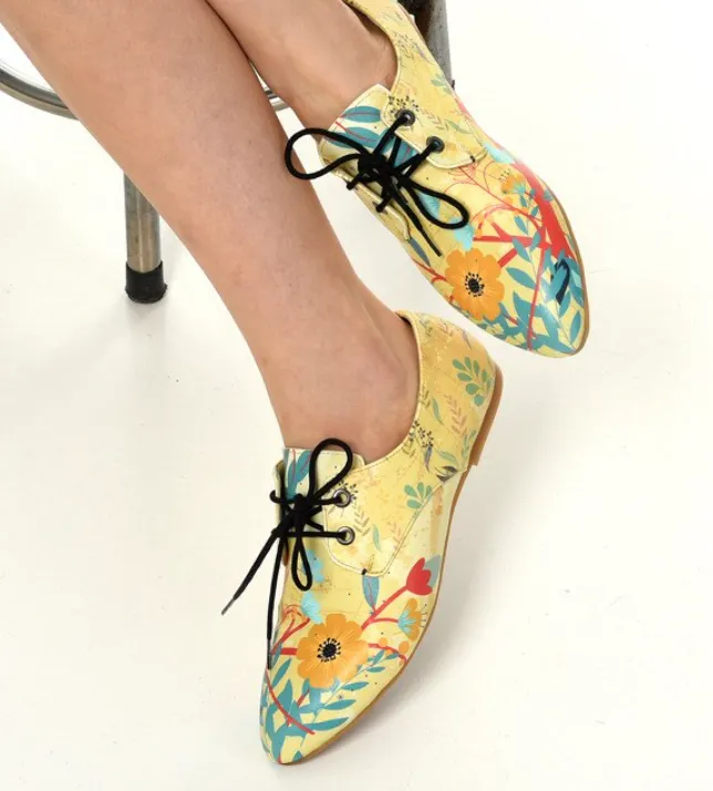 Oxford Cats Pattern Daily Print Women Leather - Many Styles & Colours - Summer Breathable Flats Shoes Mesh New Season 2021 Fashion Lace-up.