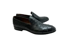P00057- Warren Ostrich loafer - Black