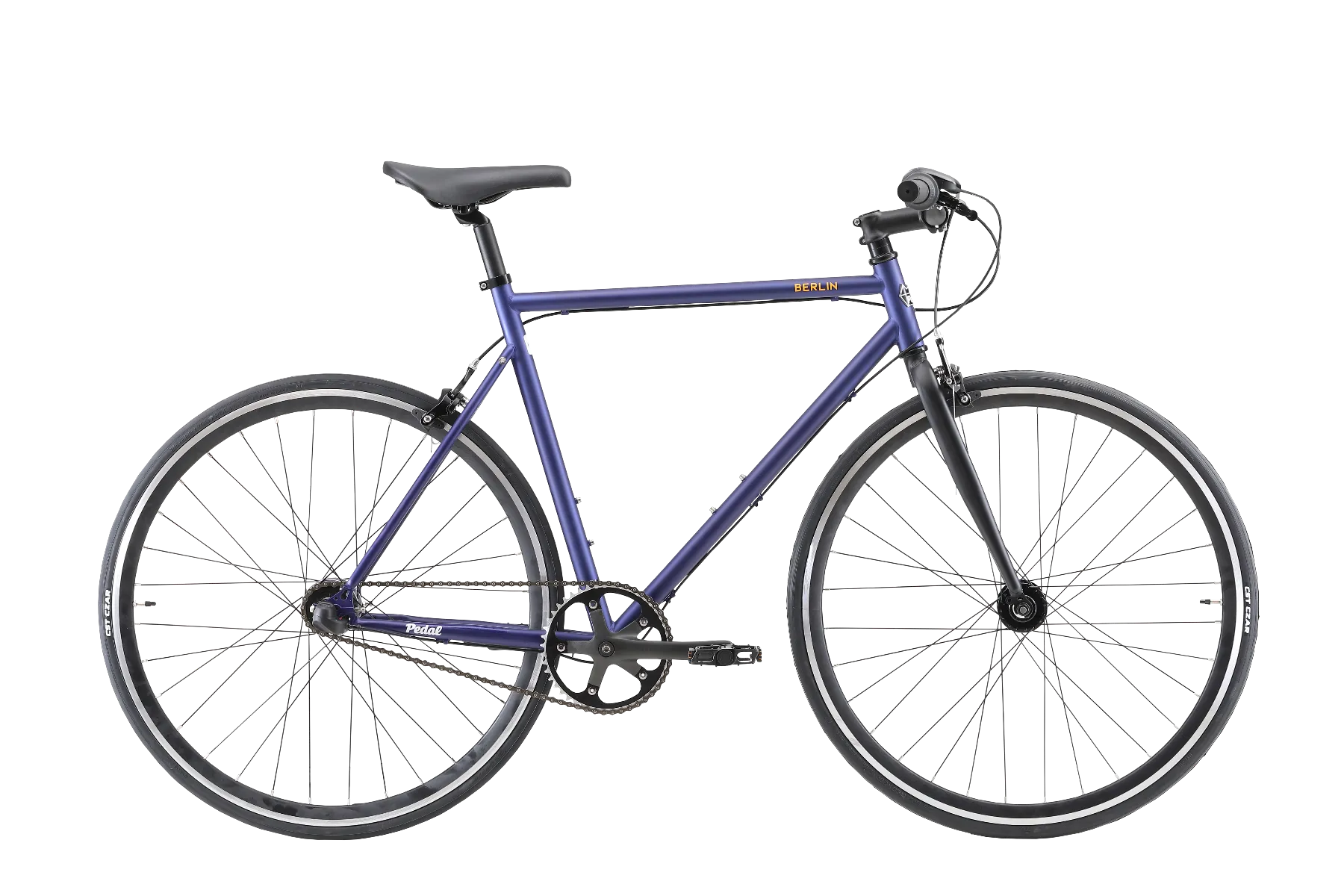 Pedal Messenger 3 Berlin Flat Bar Road Bike Midnight Blue