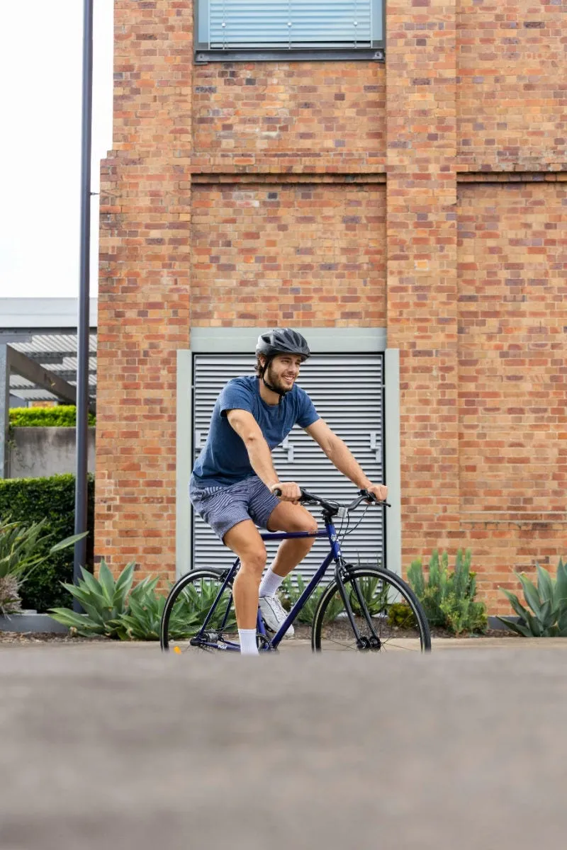 Pedal Messenger 3 Berlin Flat Bar Road Bike Midnight Blue