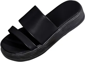 Platform Sandals Womens Summer Thick Sole Sandal Shoes Cute Lightweight Chunky Slides with Comfort Flatform Slides
