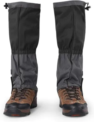 plplaaoo Leg Gaiters, 1Pair Outdoor Waterproof Sports Climbing Hiking Legging Gaiters Shoe, Snow Accessories, Gaiters Gators for Hiking, Boots Cover, Hunting Gear and Equipment for Adults, Hiking