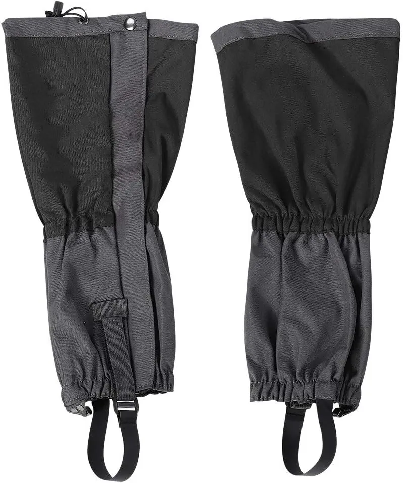 plplaaoo Leg Gaiters, 1Pair Outdoor Waterproof Sports Climbing Hiking Legging Gaiters Shoe, Snow Accessories, Gaiters Gators for Hiking, Boots Cover, Hunting Gear and Equipment for Adults, Hiking