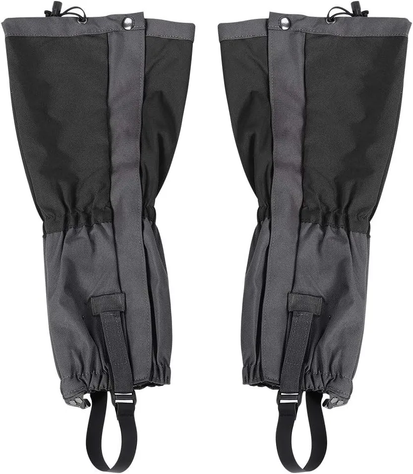 plplaaoo Leg Gaiters, 1Pair Outdoor Waterproof Sports Climbing Hiking Legging Gaiters Shoe, Snow Accessories, Gaiters Gators for Hiking, Boots Cover, Hunting Gear and Equipment for Adults, Hiking
