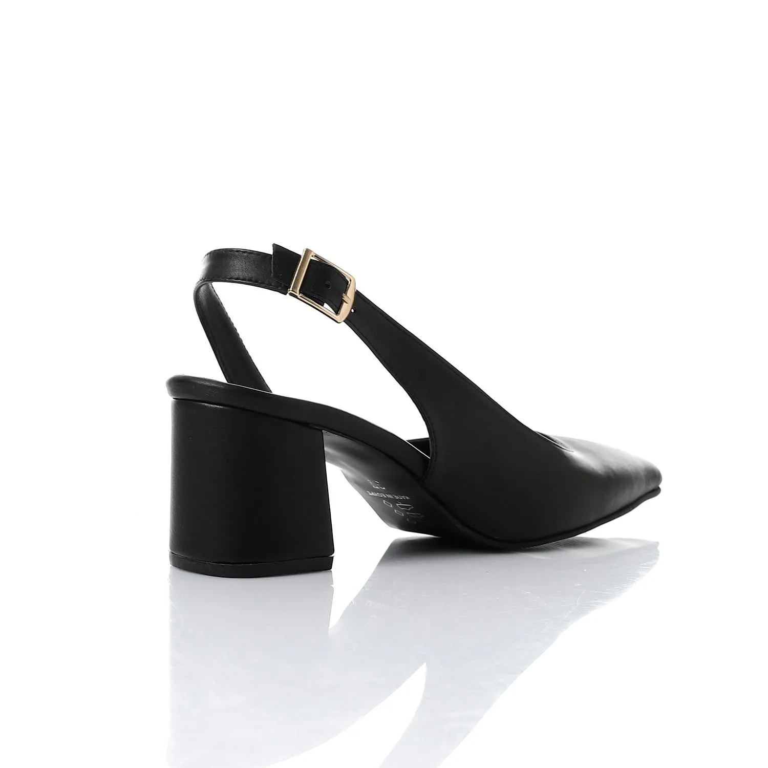 Pointed Toe Block Heels 3cm
