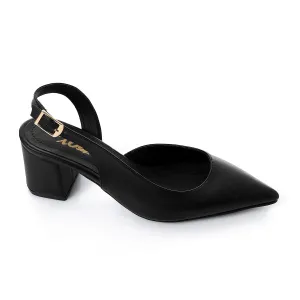 Pointed Toe Block Heels 3cm