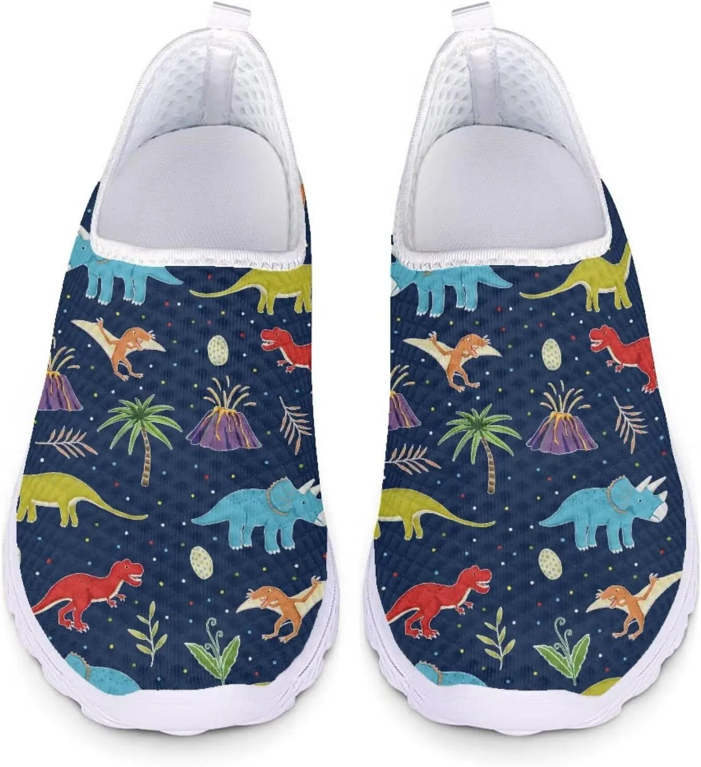 POLERO Water Shoes Fashion Shoes Lightweight Slip-On Shoes Flat Casual Walking Shoes for Women