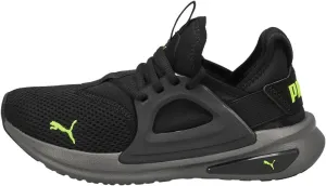 PUMA Softride Enzo Evo (Big Kid) Puma Black/Lime Squeeze/Castlerock 6 Big Kid M