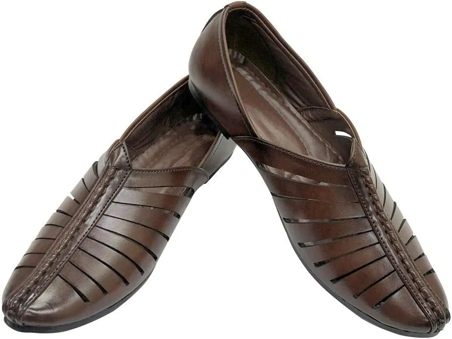 Punjabi Jutti for Mens Breathable Comfort Loafers Indian Shoes Sherwani Shoes