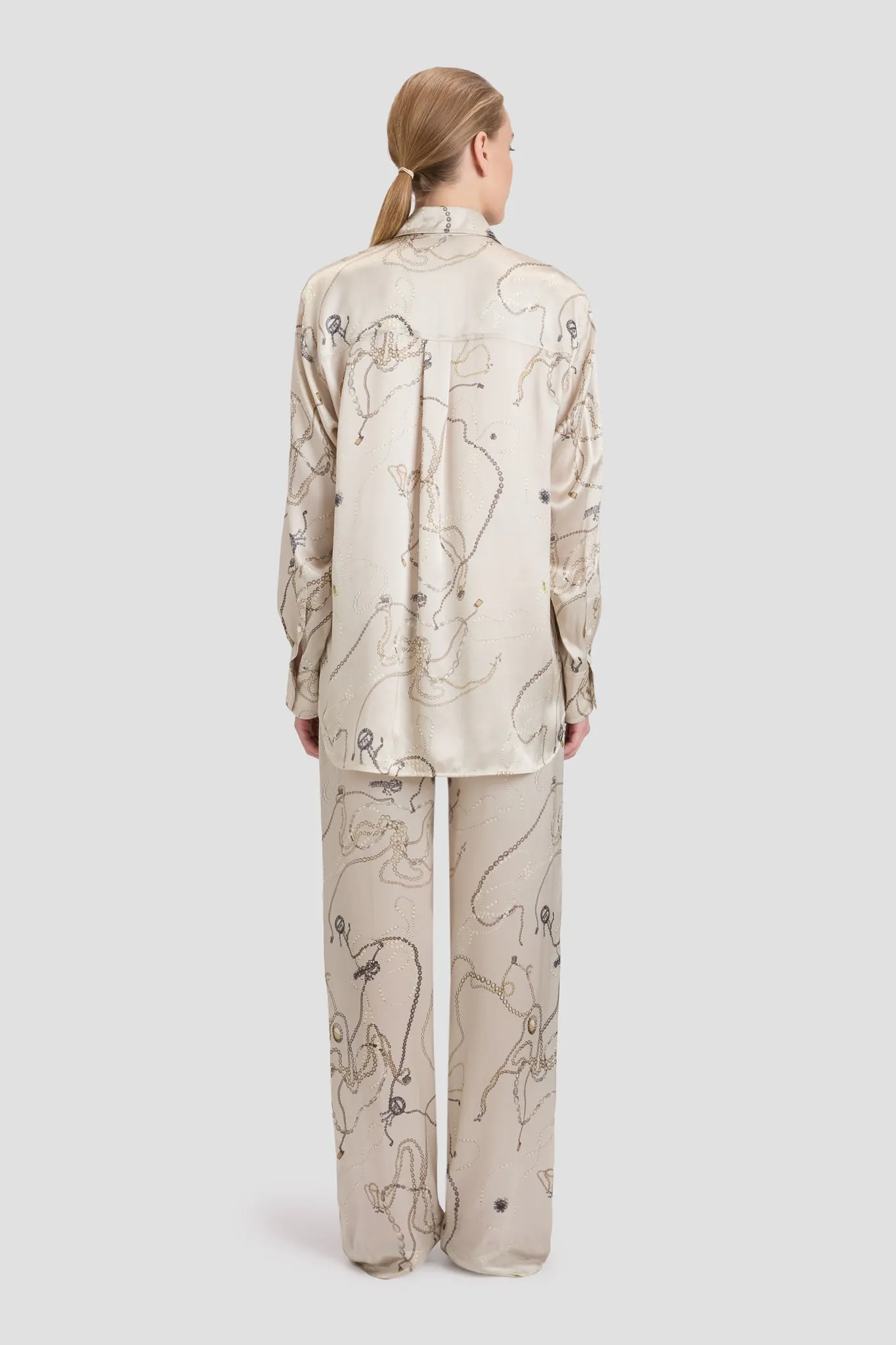 Pyjama Trouser In Pumice Jewellery Print