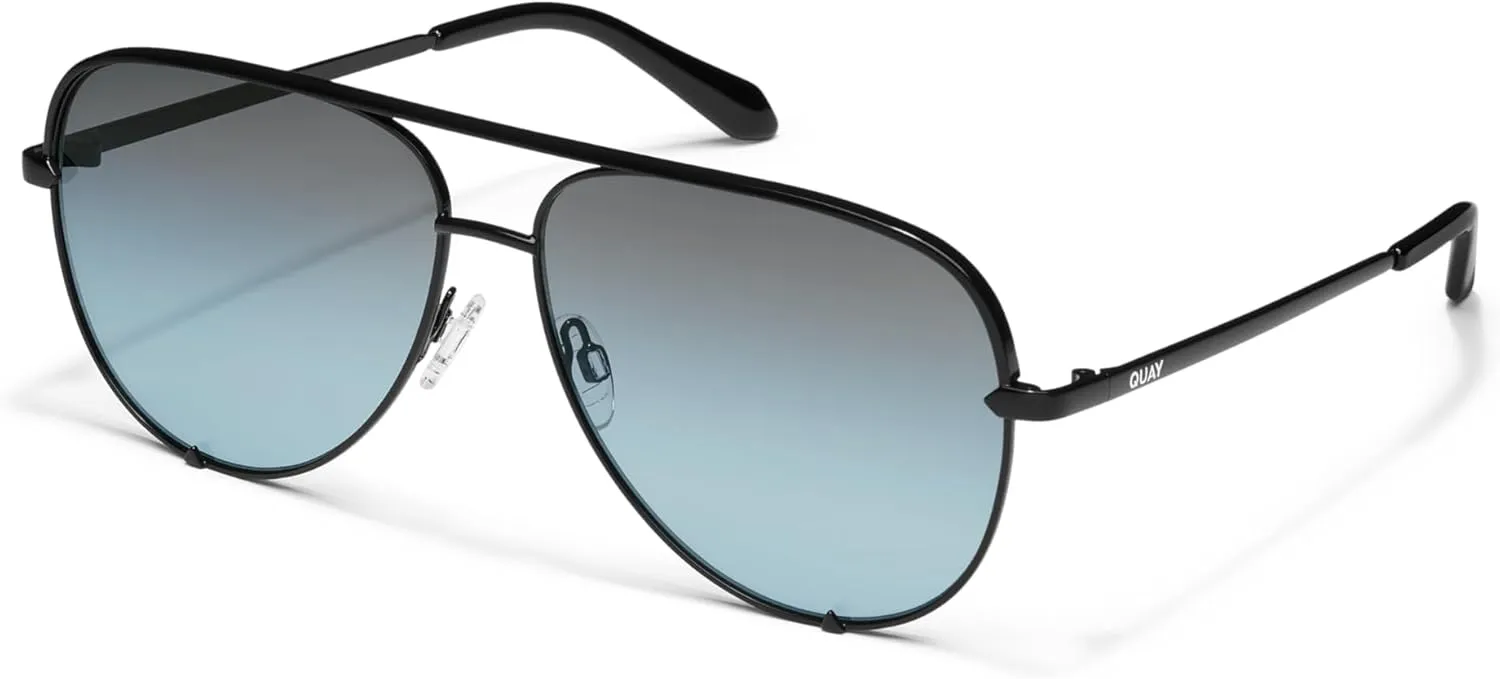 Quay - Sunglasses for Men & Women, Aviator Lenses with UV Protection, Oversized Sunglasses