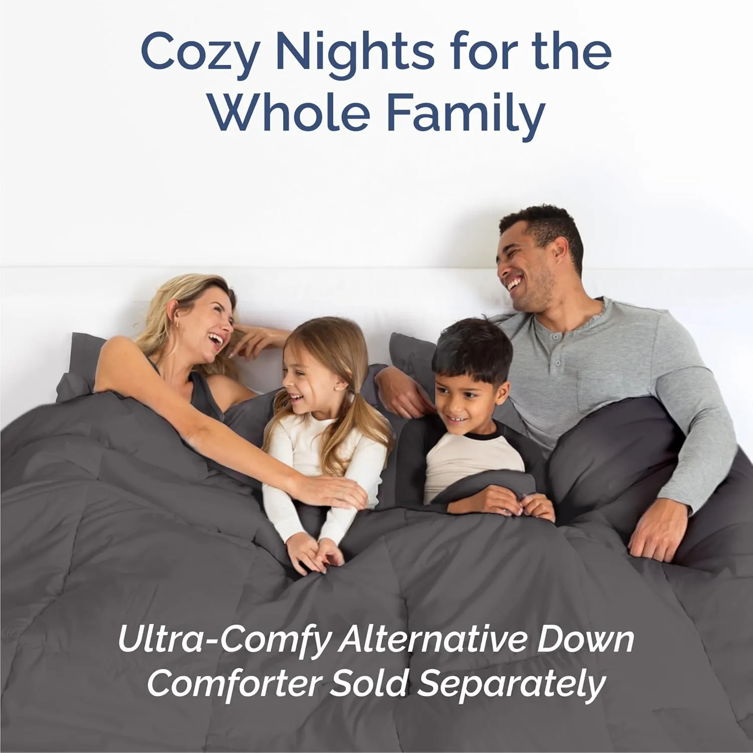 Queen 6 Piece Sheet Set - Comfy, Breathable & Cooling - Hotel Luxury Bedding for Women, Men, Kids & Teens - 1 Flat & 1 Fitted Sheet & 4 Pillowcases w/ Deep Pockets - Soft and Wrinkle Free - Dark Grey