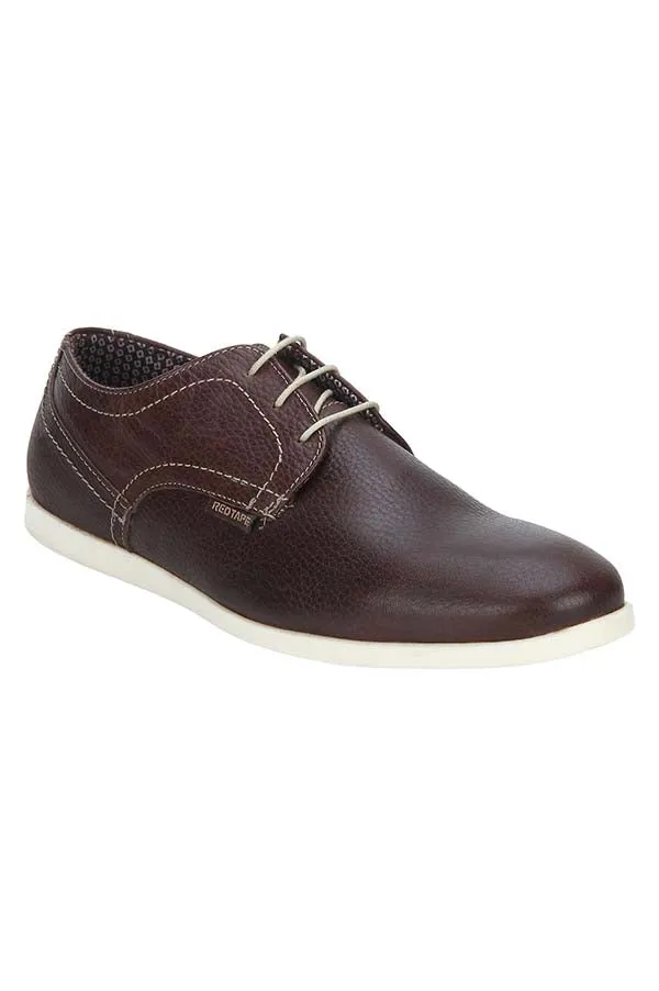 RedTape Men Bordo Derby Shoes