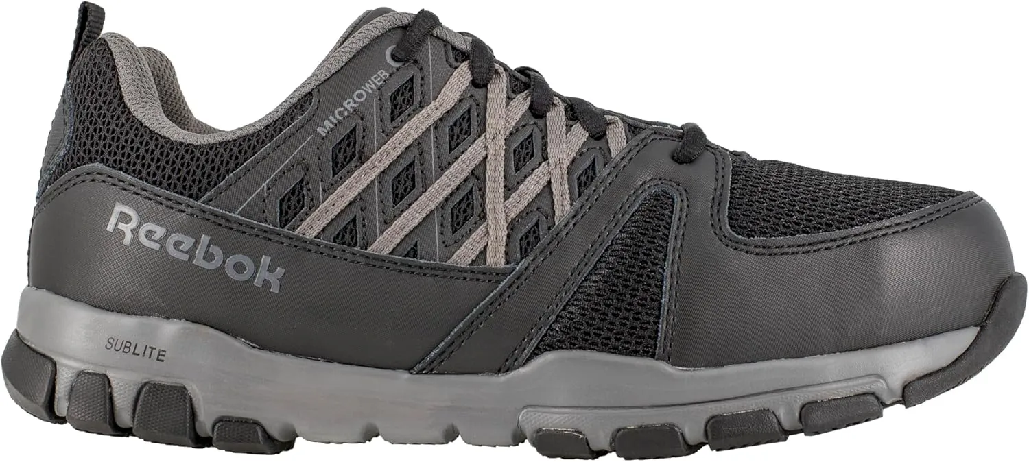 Reebok Work Men's RB416 Sublite Cushion Work Safety Toe Athletic Shoe Black