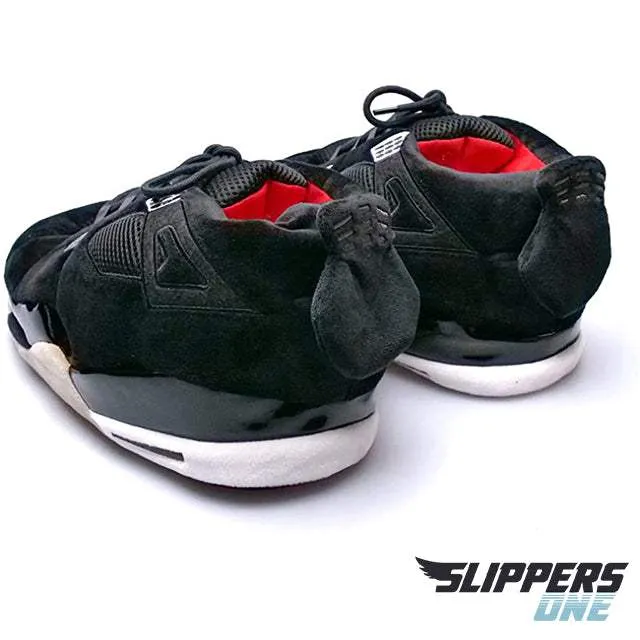 Retro 4 Bred Slippers