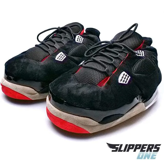 Retro 4 Bred Slippers
