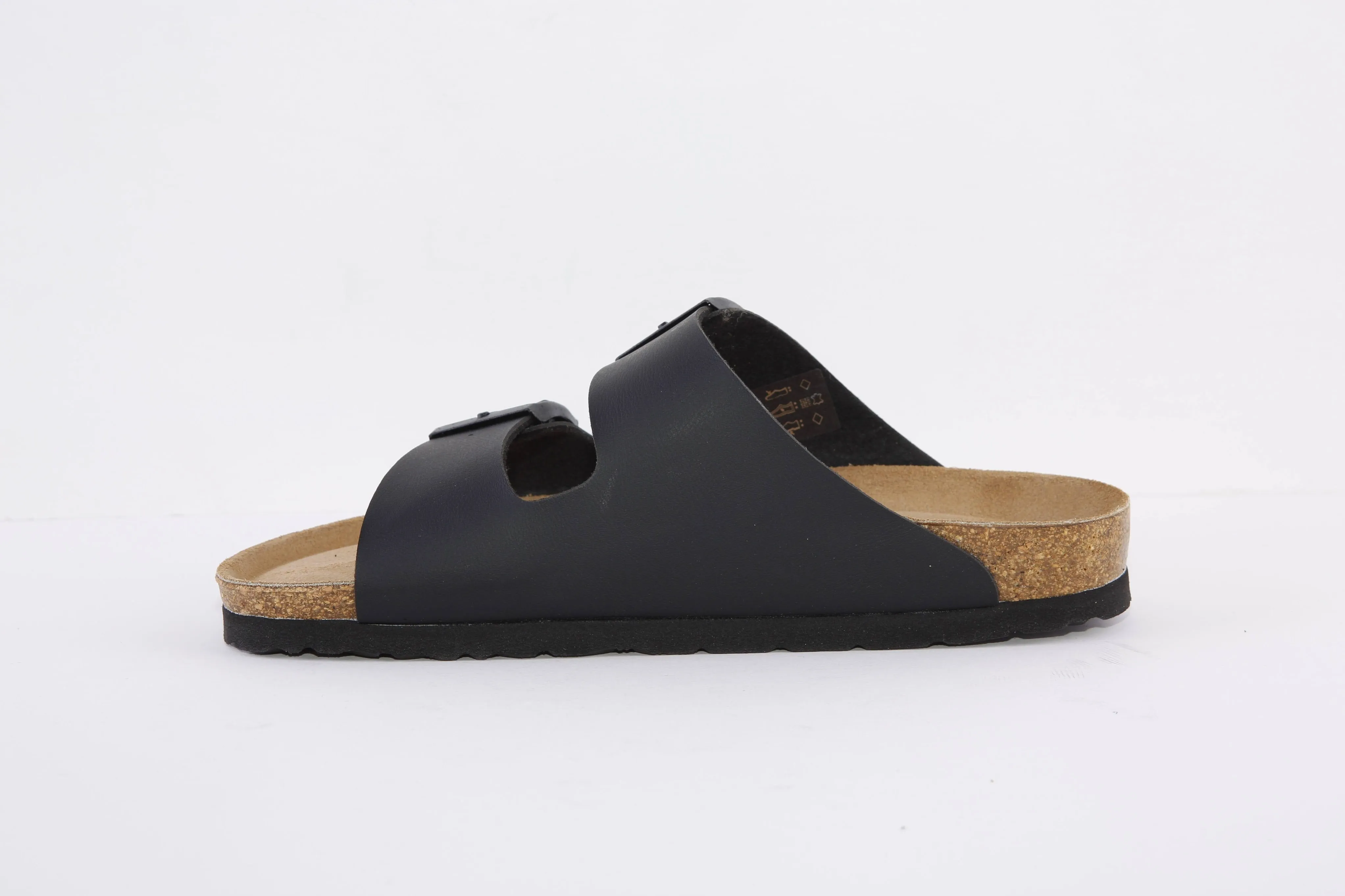 ROHDE - 5631 90 FLAT 2 BUCKLE COMFORT MULE - BLACK