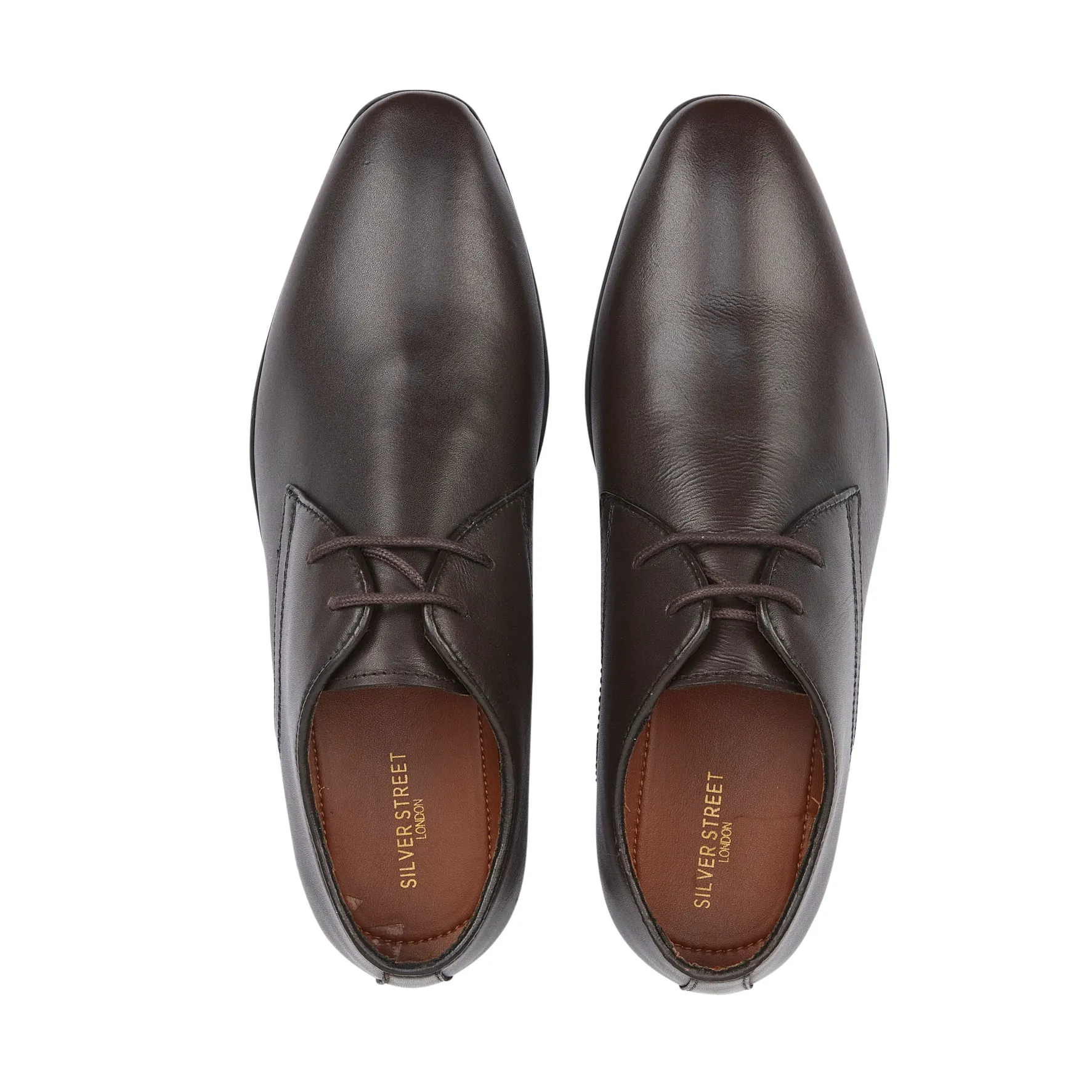 Rowley Leather Derby Shoes - Brown