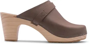 Sandgrens Handmade Swedish Wood Clogs for Women, High Rise Mule | Maya