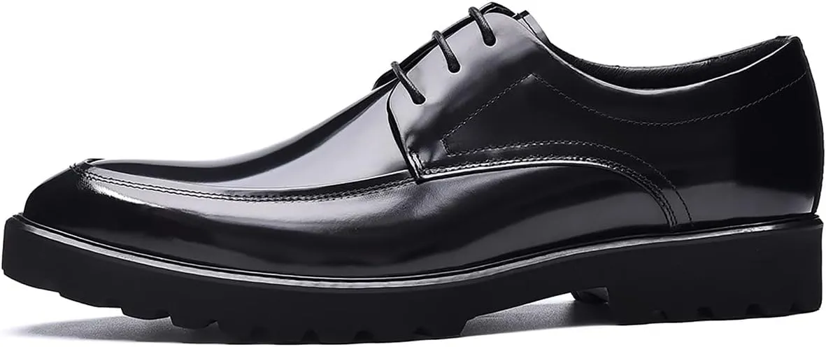 Santimon Men's Wingtip Oxfords Formal Dress Leather Derby Business Prom Wedding Fashion Casual Walking Shoes for Men