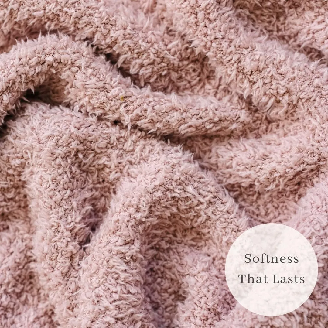 SARANONI Bamboni Luxury Baby Blanket, Breathable & Soft Plush Blanket for Infant Boys & Girls (Pink, Mini 15” x 20”)